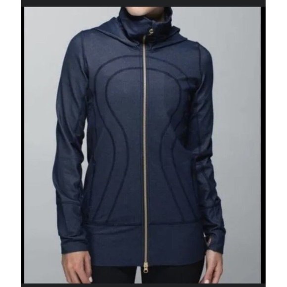 Lululemon Athletica Navy Blue Full-Zip Hoodie - Picture 1 of 8